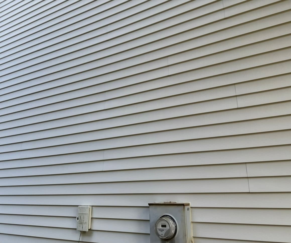 Clean vinyl siding after pressure washing in Bettendorf, IA